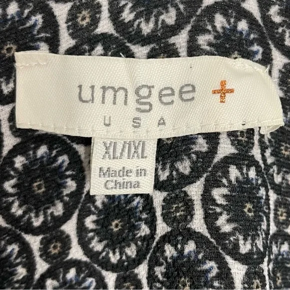 Umgee Boho Floral Fringe Kimono Poncho Swim Cover Up XXL - Picture 6 of 7